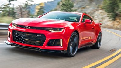 red color 2023 chevrolet camaro