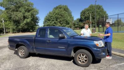 200820toyota20tacoma20access20cab20blue20front20end20profile