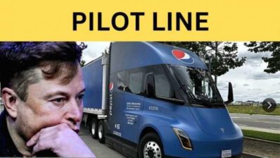 tesla is operating a semi production pilot line