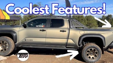 2024 toyota tacoma trailhunter bronzae oxide side profile