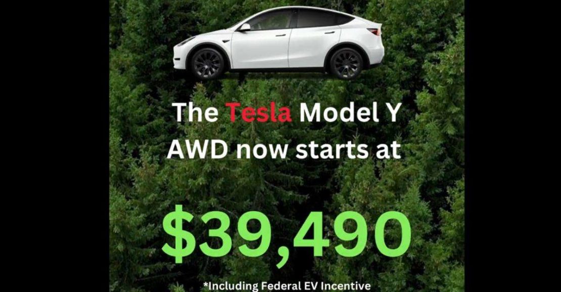 tesla model y ad produced by sawyer merritt