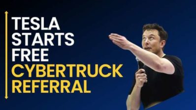 tesla starts free cybertruck referral