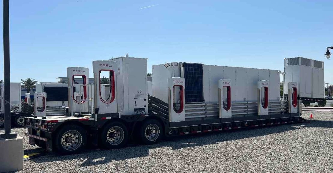 tesla mobile supercharger