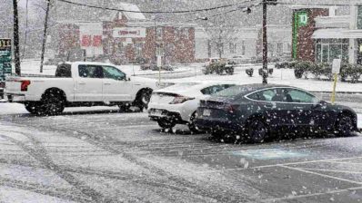 evs in snow starbucks my image for tn