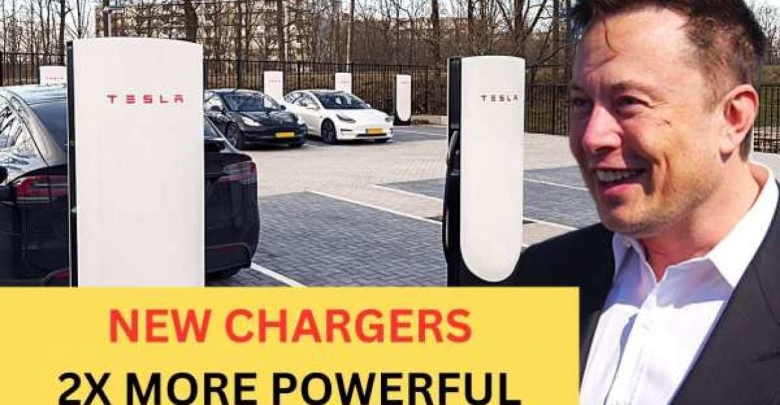 teslas new v4 supercharger is twice more powerful