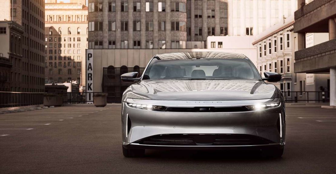 lucid air touring front